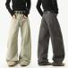  широкий брюки брюки багги futoshi . Roo z брюки длинный длина низ casual woshu мужской 2026 весна 