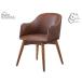  восток .ka ламе li стул Brown W50×D55×H73×SH43 KRM-010DBB ткань Karamei стул Cafe магазин прием . производитель прямая поставка бесплатная доставка 