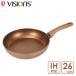 �t���C�p�� 26cm IH�Ή� �p�[������ VISIONS GOLD Coating CP-8812 / �S�[���h�R�[�e�B���O �ӂ��f���H �I�[���M���Ή� �����w���� /