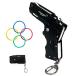 Firesofheaven Black Raver частота gun Mini metal складной 6 Schott брелок для ключа имеется стрельба игра наружный do