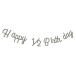 regalo �n�[�t�o�[�X�f�[ ���^�[�o�i�[ �K�[�����h ���� �n�b�s�[�o�[�X�f�[ HAPPY HALF BIRTHDAY �M�L�� �A���t�@�x�b�g�i�O