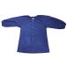 [s my lishu] front opening smock navy plain ( wrinkle becoming difficult . repairs comfortably material ) (XS)