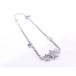 K18WG 750 дизайн ножной браслет примерно 4.3g примерно 23cm белое золото diamond 0.07ct [ б/у ][ степень A][ ломбард лот ]
