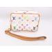  Louis Vuitton tu разрозненный wapiti монограмма многоцветный M58033b long Mini сумка LV белый белый [ б/у ][ степень B][. сделка цена ]