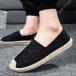  espadrille slip-on shoes men's jute to coil sneakers shoes ...ko-te flax shoes linen shoes stripe summer shoes walking work commuting going to school 
