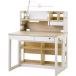 ku... construction место KSL-25CW учеба стол The DESK компонент модель W960 белый под дерево | белый 