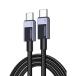 UGREEN 45064 USB-C to USB-C PD�}���[�d�P�[�u�� 100W 480Mbps 2m �u���b�N