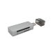 CRYSTAL MEMORY CMCRC004SL Type-C соответствует устройство для считывания карт USB 3.2 Gen1 соответствует SD карта,microSD карта одновременно использование возможно Win Mac смартфон соответствует серебряный 