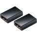  Elecom AD-HDAASS02BK удлинение адаптер HDMI 4K 60p позолоченный тонкий модель 2 штук EU RoHS палец . основа черный 