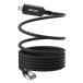 BUFFALO LUAMCU3CG20BK USB-C to GigaLAN адаптор кабель кабель вся область . магнитный поглощение функция установка 1Gbps пересылка соответствует 2m черный 