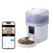  Elecom PET-AF05CAWH автокормушка 2L камера имеется 1080p ночное видение Wi-Fi2.4/5GHz перемещение body обнаружение смартфон .. функционирование 7g единица измерения нержавеющая сталь миска 2WAY подача тока кормление регистрация белый 