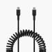 AUKEY CB-CC19-BK �}���[�d�Ή��P�[�u�� Coiled Series [Type-C to Type-C] 1.5m �R�C���^ �u���b�N