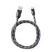 FIIO FIO-TRUST-LD-TC2M аудио кабель USB Type-C to Type-A серебряный металлизированный нет кислород медь линия принятие 100cm черный 