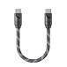 FIIO FIO-TRUST-LT-TC7S аудио кабель USB Type-C to Type-C серебряный металлизированный нет кислород медь линия принятие 10cm черный 