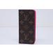  Vuitton монограмма iPhone6 folio iPhone кейс rose M61628