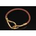  Hermes jumbo браслет кожа metal Gold Brown [ стандартный товар ]