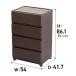 JEJ �A�X�e�[�W �Ǖt�f�R�j�[�V�[���H���C�h4�i ��54�~���s41.5�~����86.1cm [���[�Ƌ� �`�F�X�g �^���X �ߗ�] �_�[�N�u���E�� [���q�l�g���i] ����