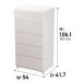 JEJ �A�X�e�[�W �Ǖt�f�R�j�[�V�[���H���C�h5�i ��54�~���s41.7�~����106.1cm [���[�Ƌ� �`�F�X�g �^���X �ߗ�] �z���C�g [���q�l�g���i] �y���z ����