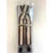 MONCREST JAPAN futoshi подтяжки [ ремень модные аксессуары модный мужской женский ] Brown × бежевый 