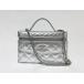 CHANEL Chanel верх руль vaniti кейс сумка на плечо наклонный .. серый ndo машина f серебряный 2026SS AP4804 очень красивый товар 