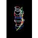 LED трубчатая подсветка climbing солнечный taWG-2302 illumination иллюминация Santa Claus Рождество оборудование орнамент украшение Event party 