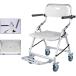  legs folding bathing for wheelchair nursing shower chair blur one ki attaching U type seat light weight bath chair with casters .. sause bath chair light weight slip prevention waterproof toilet 