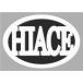  Hiace эмблема белый чёрный 