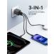 UGREEN X515 �[�d�� 30W 3�|�[�g Type-C GaN �}���[�d�� AC�A�_�v�^�[ iPhone 17 16 15 14 iPad Galaxy S25 Android ���^ �� �֘A�摜3