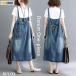  Denim One-piece One-piece комбинезон весна лето осень One-piece безрукавка Корея способ .. Denim свободно удобный церемония окончания путешествие 40 плата 30 плата casual 