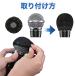 �}�C�N�J�o�[ �g���̂� 100�� �u���b�N �s�D�z 2���� � �� �}�C�N �J�o�[ �J���I�P �u���� �򖗖h�~ �R�� �E�C���X�΍� �֘A�摜5