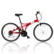 RENAULT Renault горный велосипед MTB соответствующий рост 150cm и больше 18 ступенчатая передача женский мужской FDB26 MG-RN2618 красный [ прямая поставка товар ]