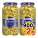 GOYAgoya зеленый оливковый ломтик 900g×2 шт. комплект большой бутылка Испания производство man The niro вид SLICED GREEN OLIVE