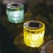  garden light solar LED outdoors waterproof lamp color iglooi glow gala style Gold clear amber 