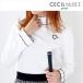 [ немедленная уплата ] Cecil McBee зеленый me low блокировка cut and sewn LS CGF2301LT белый tops длинный рукав осень-зима женский Golf одежда CECIL McBEE green