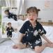  пижама ребенок Kids салон одежда часть магазин надеты ребенок пижама девочка baby выставить 2 позиций комплект спальная одежда верх и низ в комплекте хлопок цветочный принт лето симпатичный Night одежда 