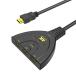 HDMI切替器 分配器 セレクター 4Kx2K 安定版 3入力1出力 金メッキコネクタ搭載 電源不要 手動 Chromecast Fire TV
