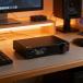 USB DAC портативный цифровой аналог изменение контейнер AK4499EX DAC chip DSD512 соответствует RCA мощность черный 