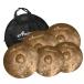  латунь производства тарелки комплект 14 дюймовый высокий шляпа +16 дюймовый авария +18 дюймовый авария +20 дюймовый райdo тарелки сумка есть 