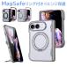 iPhone Duo �P�[�X �N���A MagSafe�Ή� �܂肽���� iPhone �P�[�X �����O�t�� �A�C�t�H�� �f���I �P�[�X �ϏՌ� iphoneduo �P�[�X �q���W�ی� �X�^���h��