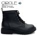  Circle North Date женский winter водонепроницаемый водостойкий . скользить короткие сапоги плетеный вверх ботинки обувь обувь North Date CIRCLE STK44801 Hokkaido BOS