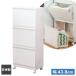  прачечная место хранения Clevan(kre van )323 слоновая кость l подставка стирка корзина корзина место хранения сделано в Японии с роликами . брать . вне .. заслонка дверь 