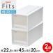  кейс для хранения Fitsfitsu кейс 45-22 ширина 22.5× глубина 45× высота 20cm белый прозрачный 2 шт. комплект l широкий половина мелкие вещи кейс 