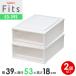  кейс для хранения Fitsfitsu кейс шкаф ширина 39× глубина 53× высота 18cm белый прозрачный 2 шт. комплект 53-39S l пластик 