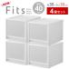 ���[�P�[�X Fits �t�B�b�c�P�[�X�}���` 4�Z�b�g ��35�~���s40�~����30cm �b �v���X�`�b�N �ߑ��P�[�X �����o�� �� ���[ �N���[�[�b�g