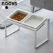  Yamazaki реальный индустрия nooksn-ks корм для животных миска подставка комплект наклонный высокий миска 2 шт. комплект ширина 29cm высота 17.6cm белый 100