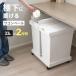  минут другой мусорная корзина с роликами . Wagon 2 минут другой 33L×2 белый серый / уголь черный l минут другой Wagon бледный корзина для мусора мусорка yu need 