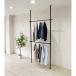 Yoquna �n���K�[���b�N �˂����� �_�u�� ���C�h�^�C�v �L�k ��107.5-180cm �c107.5-314cm �ω׏d100kg �m�����b�N �ߗގ��[ �H��s�v �� �u���b�N �� �z���C�g