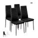  dining chair chair 4 legs set width 40 depth 49 height 97 bearing surface height 46 high-back chair construction type black white 