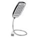 [ параллель импортные товары ]28LED гибкий USB свет { черный } регулировка угла настольный свет освещение arm подставка свет чтение лампа книжка свет (.. пачка, доставка отдельно товар )