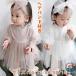  baby One-piece детский комбинезон детское платье девочка короткий рукав длинный рукав chu-ru One-piece лента для волос имеется детская одежда девочка осень 